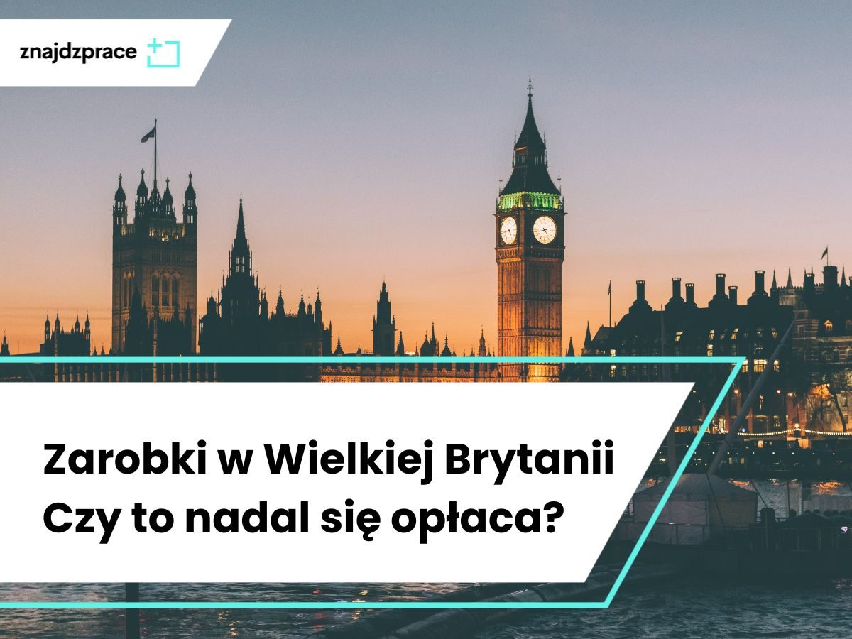 zarobki w Anglii